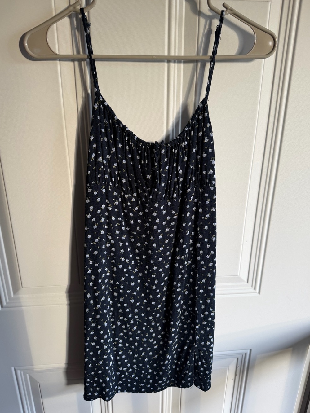 Garage Floral mini dress with adjustable spaghetti straps size small petite